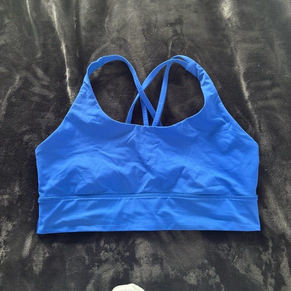 lululemon athletica Other - Lululemon Blazer Blue energy longline sports Bra with Medium Support